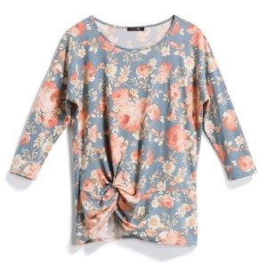 Papermoon twist front knit top